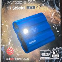 Samsung ssd T7 Shield 2 TB blu sigillato