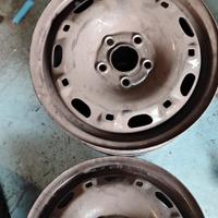 4 cerchi ferro vw polo 5jx14 ET 35