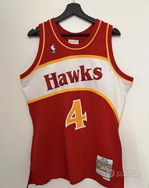 SPUD WEBB ATLANTA HAWKS MITCHELL & NESS (L)