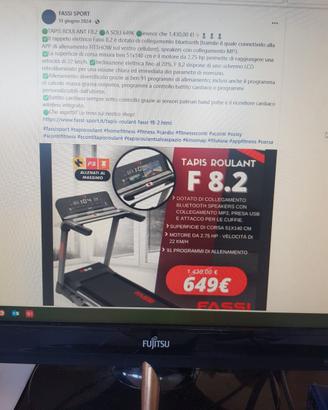 TAPIS ROULANT FASSI 8.2