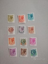 Francobolli serie Siracusana