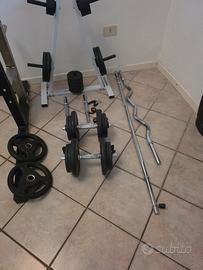 Set Home Gym completo 28 mm: bilancieri+manubri