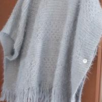 mantella o poncho grigio tg S