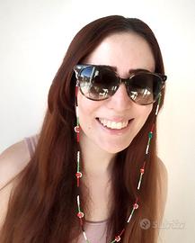 Bandiera Palestina anguria catenella per occhiali