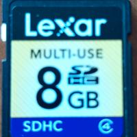 Scheda di memoria SDHC Lexar 8GB Multi-Use