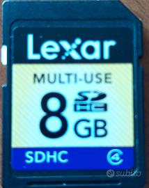 Scheda di memoria SDHC Lexar 8GB Multi-Use