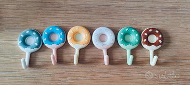 6 ganci a forma di ciambellina - intera confezione