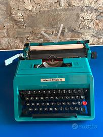 Olivetti Studio 45 vintage anni ‘70-turchese,