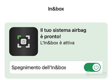 Codice attivazione moto airbag In&Motion