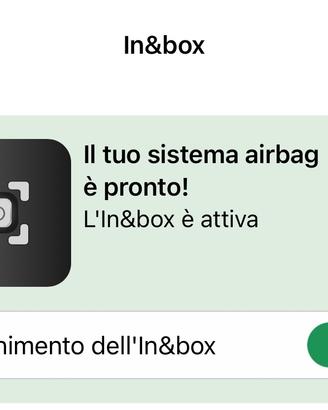 Codice attivazione moto airbag In&Motion