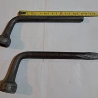 Set di due chiavi a bussola a L vintage, ideali pe