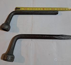 Set di due chiavi a bussola a L vintage, ideali pe