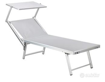 lettino mare alluminio 
