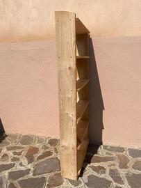 LIBRERIA IN LEGNO MASSELLO