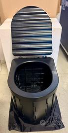 Wc Portatile Da Camping 250kg Nuovo Leggero 1,4kg