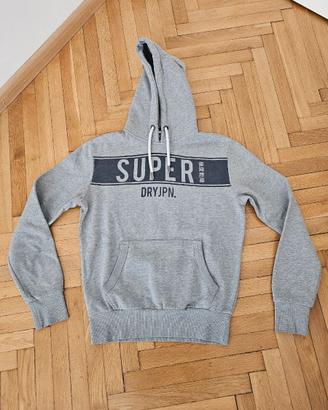 🧥 felpa uomo Superdry grigia con cappuccio tg l