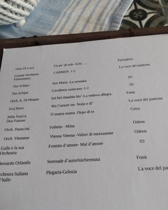 album dischi 78 giri