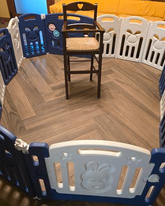 recinto bimbi 7m ripiegabile e riducibile cancello