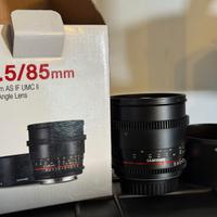 Samyang 85mm T/1.5 ED AS UMC Canon ef
