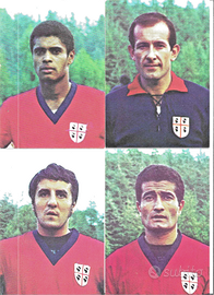 CAGLIARI CALCIO 1968 6 CARTOLINE CALCIATORI