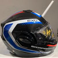 Casco Scorpion EXO-TECH CARBON Cosy Black/Blue/Red