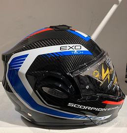 Casco Scorpion EXO-TECH CARBON Cosy Black/Blue/Red