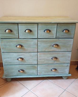 comò in legno di pino