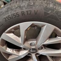 Gomme audi estive 4 con cerchi e 4 senza