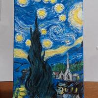 notte stellata 10 x 15 dipinto 