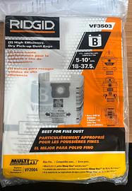 Sacchetto polvere Ridgid 2 pezzi