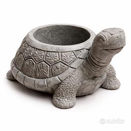 Vaso decorativo tartaruga in cemento casa giardino