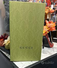 SCATOLA GUCCI verde damascata cm 37x21x13½h NUOVA