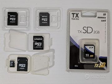 Schede SD micro SD e adattatori