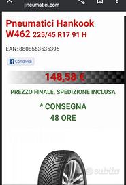 GOMME INVERNALI HANKOOK 225/45 r17 h91