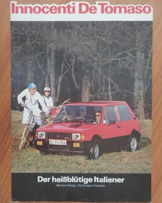 Innocenti De Tomaso - depliant originale - 01/1979