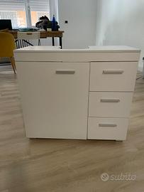 mobiletto bagno bianco