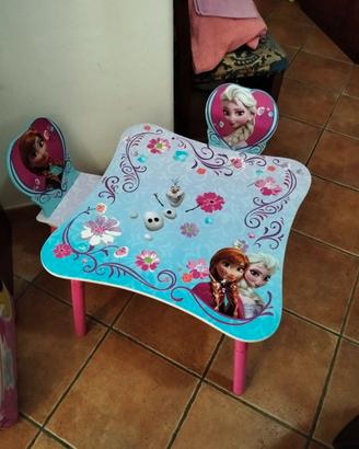 Tavolo e 2 sedioline Disney Elsa