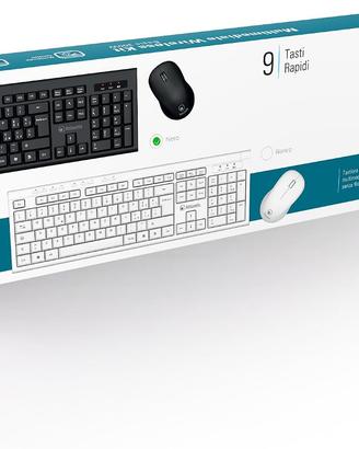 Atlantis Kit Tastiera e Mouse Wireless Multimedial