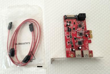 PCIe x1 SATA 6 Gb/s 2x SATA + 2x USB 3.0