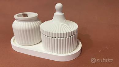 Candela in Gesso Ceramico (set)