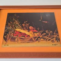 Quadro serigrafia su lastra oro 750 De Andreis