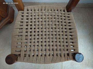 sostituzione fondi sedie corda