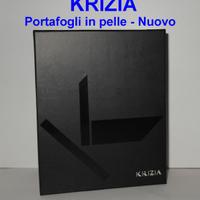 Portafogli uomo KRIZIA pelle nero - Nuovo Vintage
