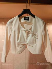 Giacchino Nuna Lie bianco tg. XS