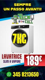 LAVATRICE SLIM 7kg A Vapore
