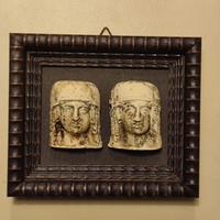 Sculture 2 volti cornice