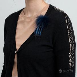 cardigan in viscosa rock chic 