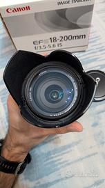 Obiettivo Canon EFS 18-200mm F3.5/5.6 IS