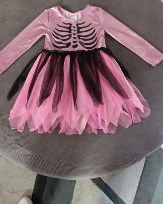 Vestito carnavale Halloween scheletro