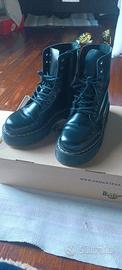 STIVALI PLATFORM NERI JADON IN PELLE SMOOTH 